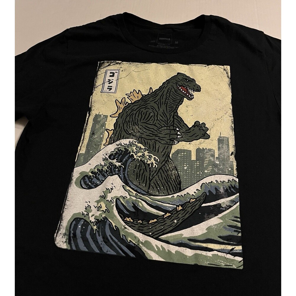 Godzilla Monster Officially Licensed Graphic Print T-Shirt MEDIUM Horror Movie